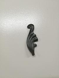 Кованый элемент Лист 110х40х3мм правый Кованый элемент Лист 110х40х3мм правый