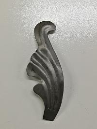 Кованый элемент Лист 190х65х2,5мм левый Кованый элемент Лист 190х65х2,5мм левый