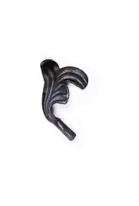 Кованый элемент Лист 80х65х4мм левый Кованый элемент Лист 80х65х4мм левый