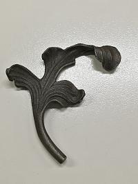 Кованый элемент Лист 165х105х4мм левый Кованый элемент Лист 165х105х4мм левый