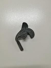 Кованый элемент Лист 80х65х4мм левый Кованый элемент Лист 80х65х4мм левый