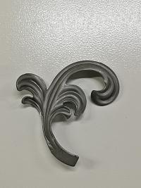 Кованый элемент Лист 110х102х3мм левый Кованый элемент Лист 110х102х3мм левый