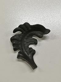 Кованый элемент Лист 110х85х3мм левый Кованый элемент Лист 110х85х3мм левый