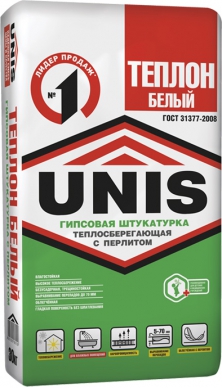 Штукатурка "Юнис" Теплон гипсовая  белая 30кг, шт