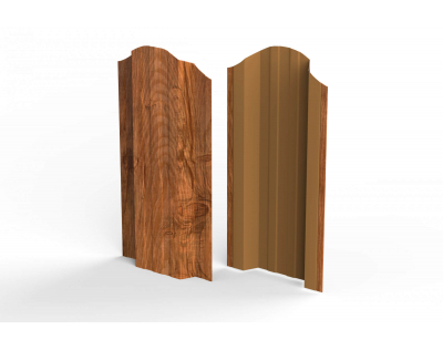 Штакетник П-образный ST STEELART Дуб 3D, м