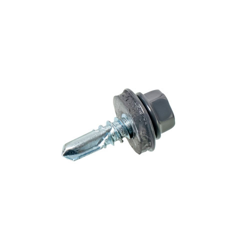 Саморез 5,5х25 кровельный (RAL 7024) с удл. сверлом