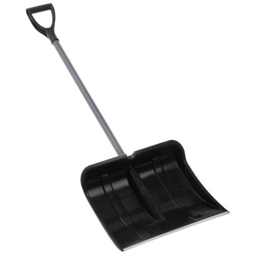 Лопата снеговая "КУПЕЦ" 410*465 пластик, алюм.окантовка, мет черенок 1400