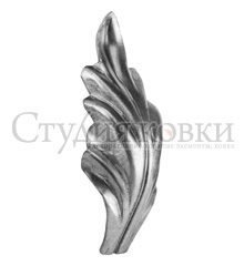 Кованый элемент Лист  89х46х1,4мм  