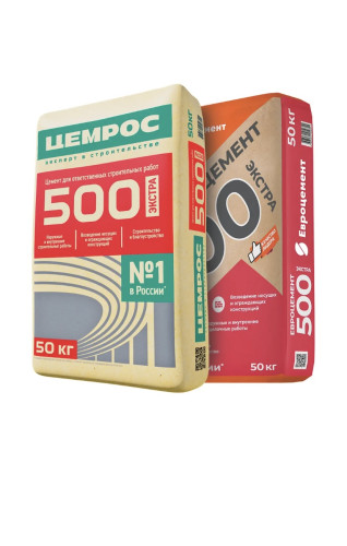Цемент Цемрос М500 Д0 (50кг), шт
