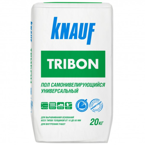 Наливной пол "Кнауф" Трибон  самонивелирующийся универсальный  30кг, шт