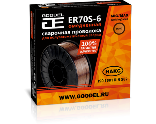 Проволока сварочная GOODEL ER70S-6-O, ф-1,2мм D-200(5кг), кг