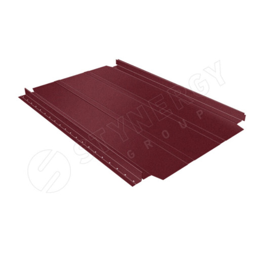 Профлист Smart Фальц Pro широкое ребро жесткости ST ПЭ RAL3005 (винно-красный), м