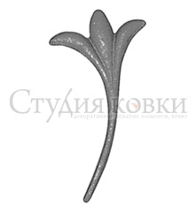 Кованый элемент Цветок  185х100
