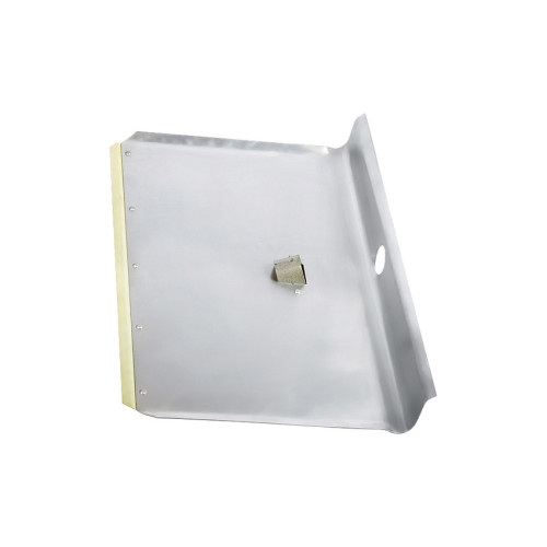 Лопата тротуарная ударная 500 х 375 мм алюм. (толщ.2,0) с шир. накл.65Г(без черенка)