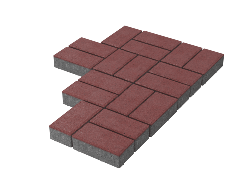 Плитка тротуарная Stellard Брусчатка 60мм Красная, м2 Плитка тротуарная Stellard Брусчатка 60мм Красная, м2