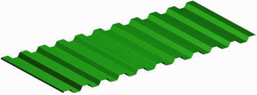 Профлист С21 ST ПЭ RAL6002 (лиственно-зеленый), м