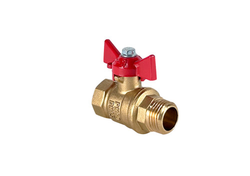 Кран шаровой д/воды латун. с американ.Valfex 11Б27фт1М ВР/НР ручка-бабочка,1"