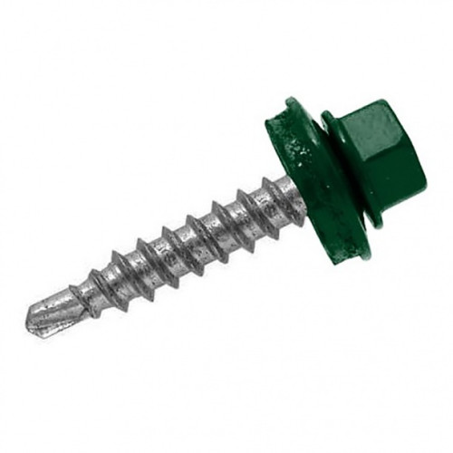 Саморез 5,5х19 кровельный (RAL 6020), шт. 