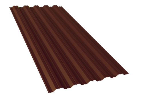 Профлист НС44 ST ПЭ RAL8017 (шоколадно-коричневый), м