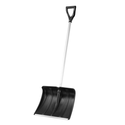 Лопата снеговая 470*350 пластик, алюм. черенок V обр.ручка