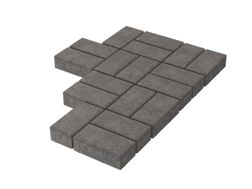 Плитка тротуарная Stellard Брусчатка 40мм Серая, м2