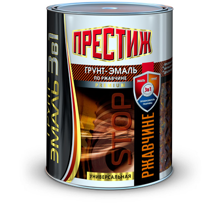 Грунт-эмаль по ржавчине "Престиж" ЗЕЛЕНАЯ (1,9кг),  шт.