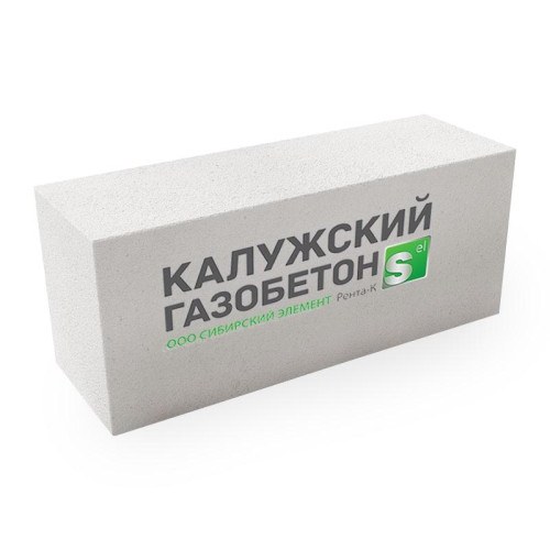 Кирпич (Блок) Газобетонный Калужский ГБ D500 625х300х250 (1шт=0,0469м3, 48шт/2,25м3), шт