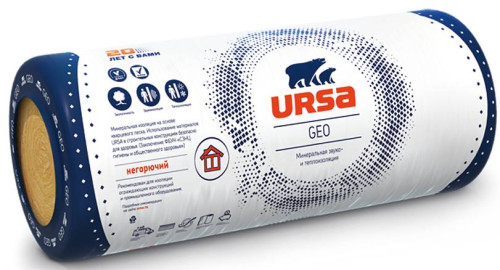 Утеплитель URSA М-11  50мм 1200х10000мм (24м2/1,2 м3/2шт), упак
