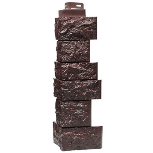 Угол наружний FineBer Камень дикий Коричневый  0,485м, шт