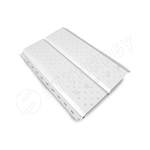 Софит Евробрус (345/367) с перфорацией 0,45 ПЭ RAL9003 (сигнальный белый), м