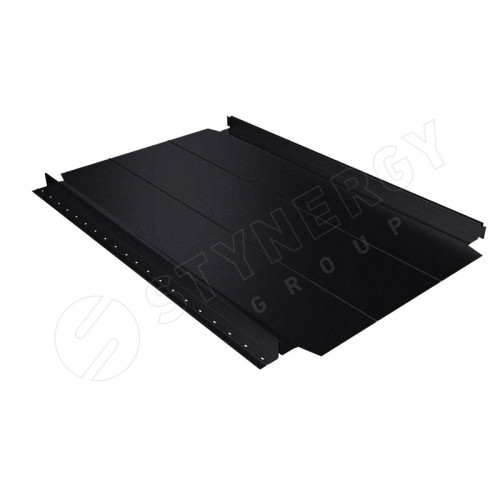 Профлист Smart Фальц Pro узкое ребро жесткости 0,5 Стальной бархат RAL9005 (иссиня-черный), м