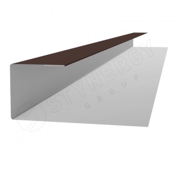 J-профиль 18мм (Евробрус) ПЭ RAL8017 (шоколадно-коричневый) 3,0м, шт
