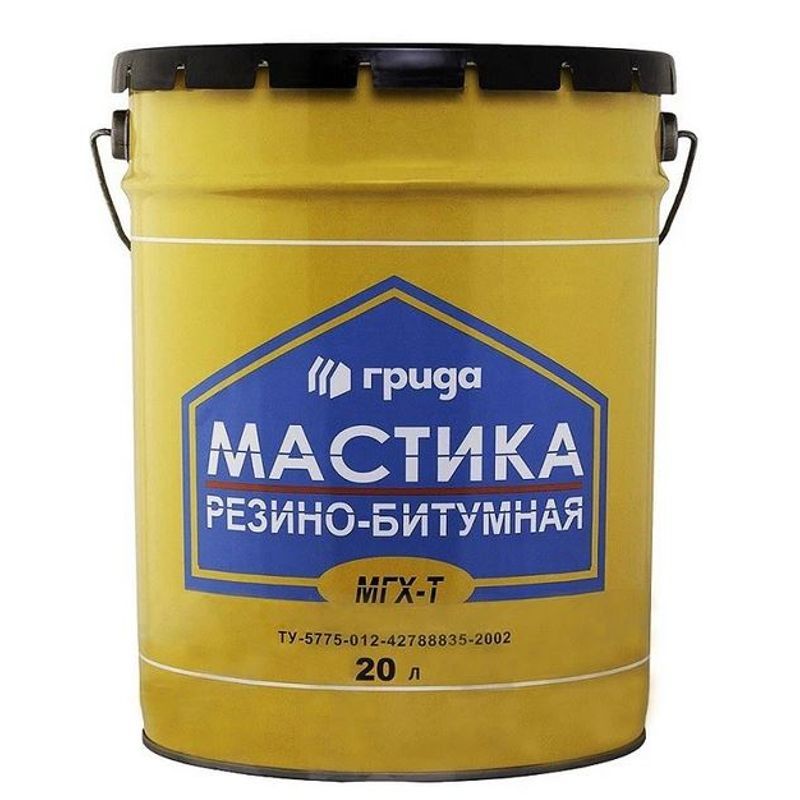 Мастика резино-битумная МГХ-Т "Грида"(21кг), шт Мастика резино-битумная МГХ-Т "Грида"(21кг), шт