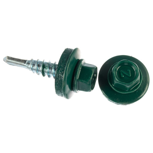 Саморез 4,8х35 кровельный (RAL 6005), зеленый мох ПРОМО