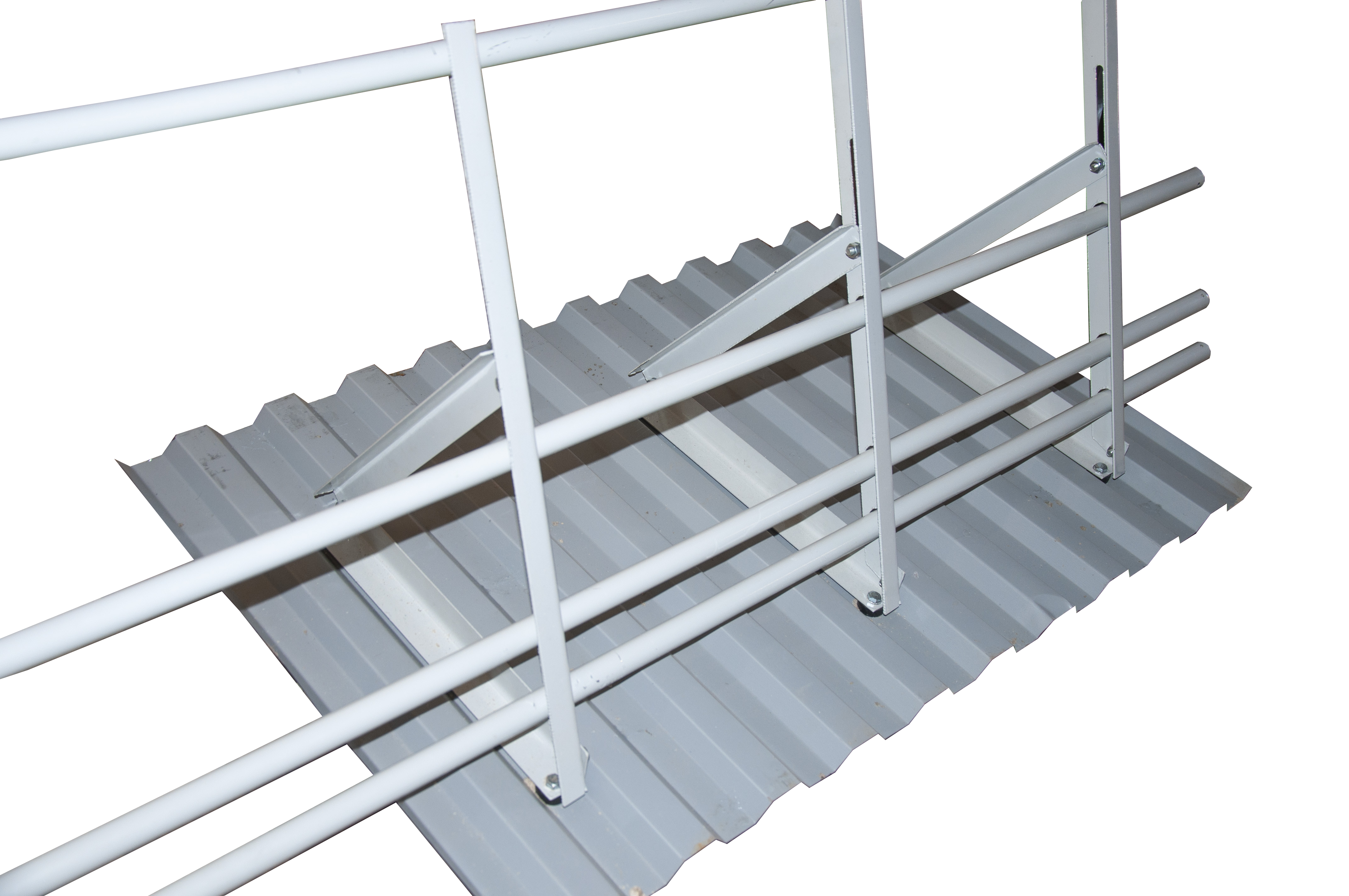 Ограждение кровельное совмещенное Н=0,6м   RAL7004 (сигнальный серый) 3м, шт