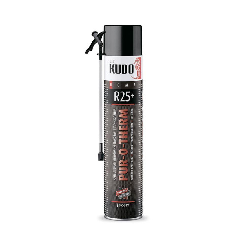 Теплоизоляция напыляемая  "НОМЕ PUR‑O‑THERM R25+" 1000мл/950гр,"KUDO"