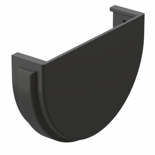 Заглушка желоба ПВХ Grand Line Standart ф120/87 Графит, шт