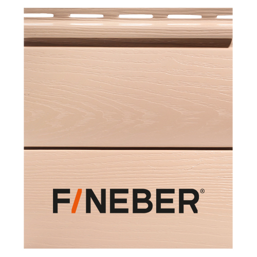 Сайдинг ПВХ FineBer BlockHouse Сандал 0,232*3,66 м, шт