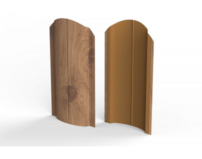 Штакетник ПО-4 ST STEELART Орех 3D, м