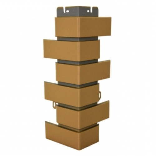 Угол наружний Альта профиль Кирпич клинкерный Бежевый  0,445м, шт