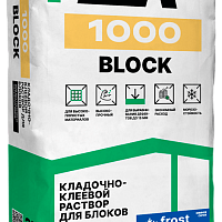 Клей "ЕК" 1000 BLOCK FROST  для плитки и г/с блоков  25кг, шт