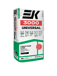 Клей "ЕК" 3000 Universal  плиточный  25кг, шт