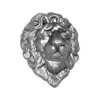 Кованый элемент Голова льва литая 138х107