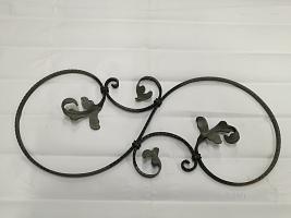 Кованый элемент Балясина 870х370 полоса 12х6 Кованый элемент Балясина 870х370 полоса 12х6