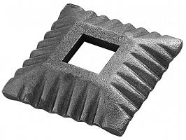 Кованый элемент Основание 80х80мм отв.кв 25мм литое Кованый элемент Основание 80х80мм отв.кв 25мм литое