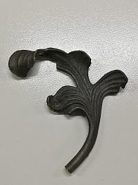 Кованый элемент Лист 165х105х4мм правый Кованый элемент Лист 165х105х4мм правый