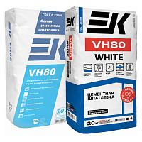 Шпатлевка "ЕК" VH80 цементная финишная белая 20кг, шт Шпатлевка "ЕК" VH80 цементная финишная белая 20кг, шт