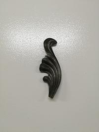 Кованый элемент Лист 110х40х3мм левый Кованый элемент Лист 110х40х3мм левый